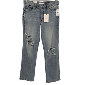 Eunina Codi High Rise Dad Jean Distressed Size 32/13 NWT